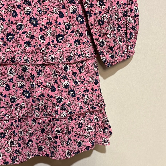 Roller Rabbit | Cluny Print Naema long sleeve mini dress Women’s size S Ruffle - Picture 5 of 11